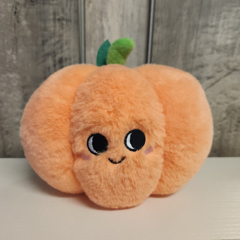 Squishable Snackers Pumpkin Plush Mini Orange Halloween Fall Jack O'Lantern